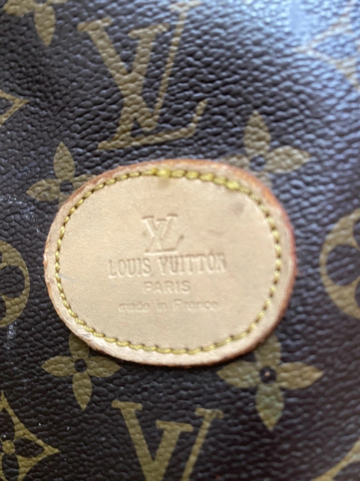 Vintage Louis Vuitton Monogram Tote Duffle Bag Brown/Tan Travel Bag Paris France