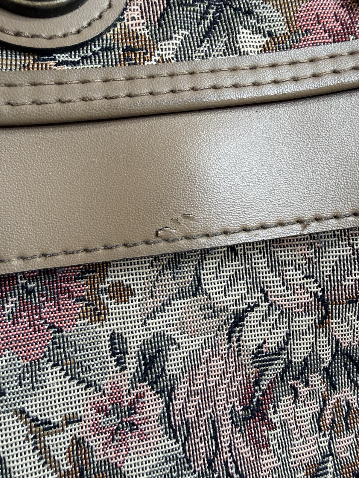 VTG 80s Jordache Floral Tapestry Travel Carry On Luggage Duffel Bag Twee Boho