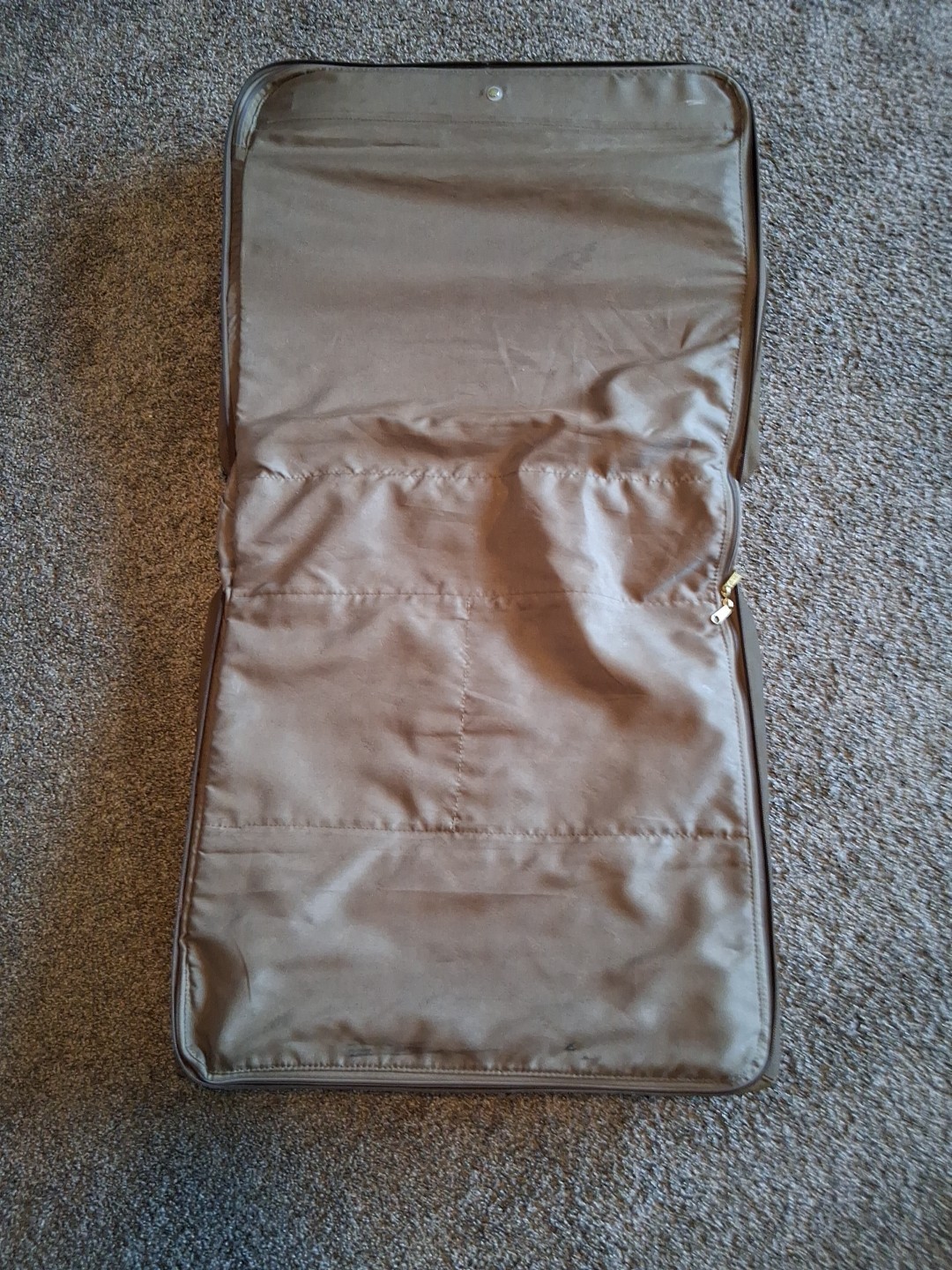 Vintage LARK Garment Bag Hanging Travel Suit Carrier Case Canvas Luggage Used