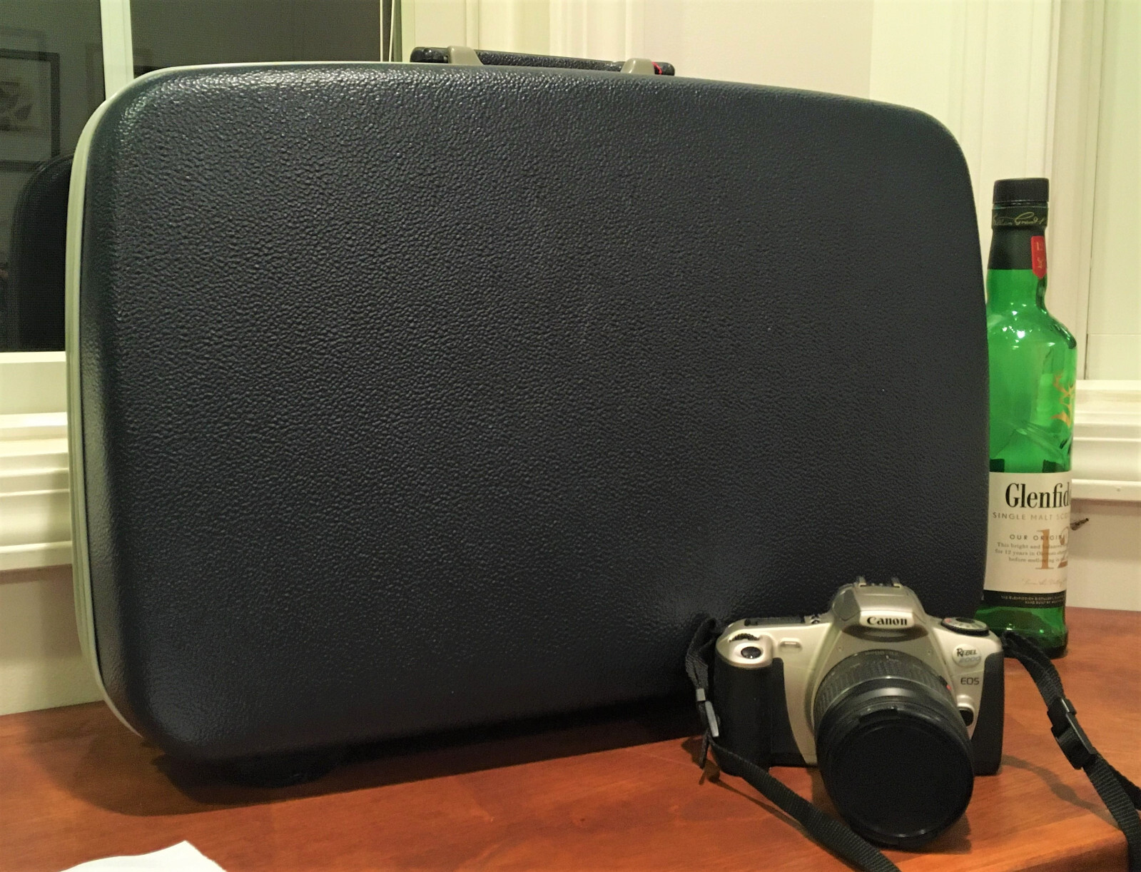 USA Samsonite Suitcase Briefcase Blue Hard Shell LUGGAGE 20 inch CarryPak 46