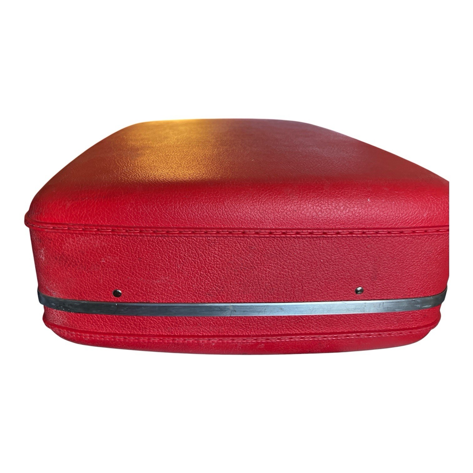 Vintage AMERICAN TOURISTER “TIARA” RED HARD-SHELL SUITCASE 24″ X 17″ X 8″ 1960s