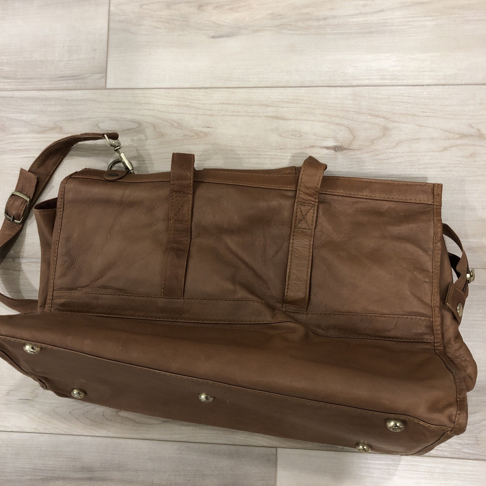Vintage Caesars Palace Emperors Club Leather Luggage Bag