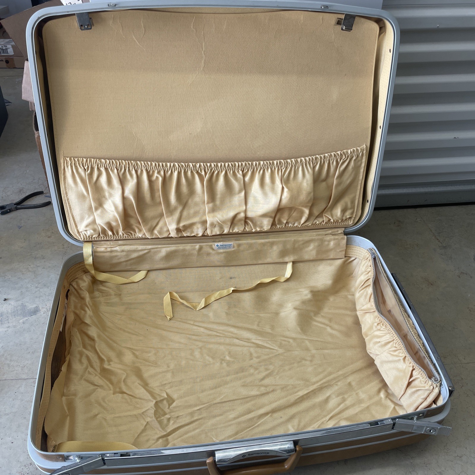 3pc BROWN Vintage Samsonite Silhouette Hardsided Luggage Set  Locking W/Key