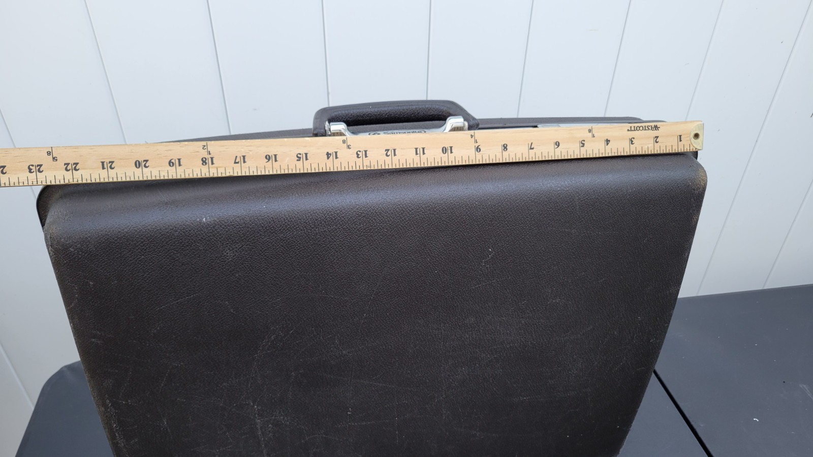 Vintage Samsonite Concord Brown Hard Shell Suitcase Travel Case 21” USA Classic