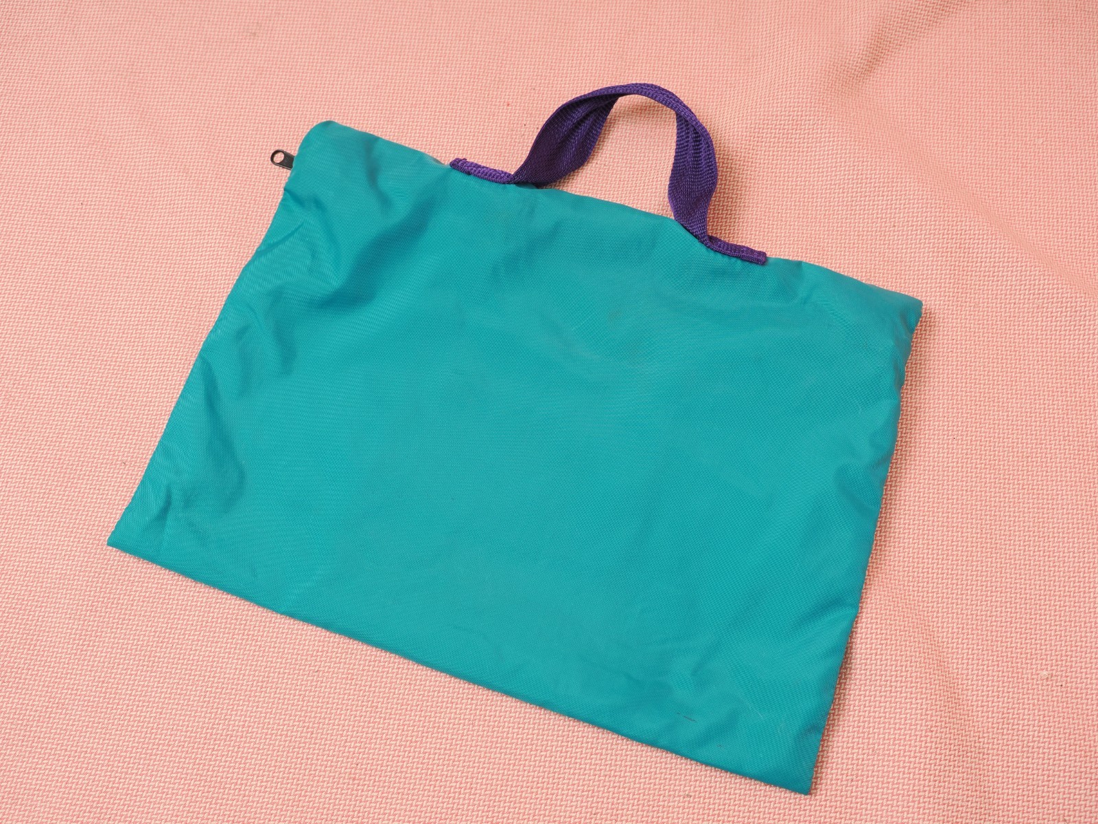 Vintage Bag Teal and Purple National Town Meeting on Main Street Milwaukee 1993