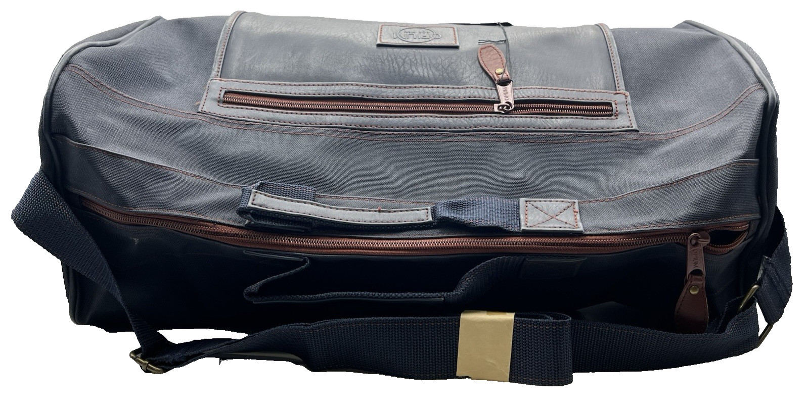 Vintage Opium For Men Yves Saint Laurent Duffle Travel Bag Navy Blue NOS