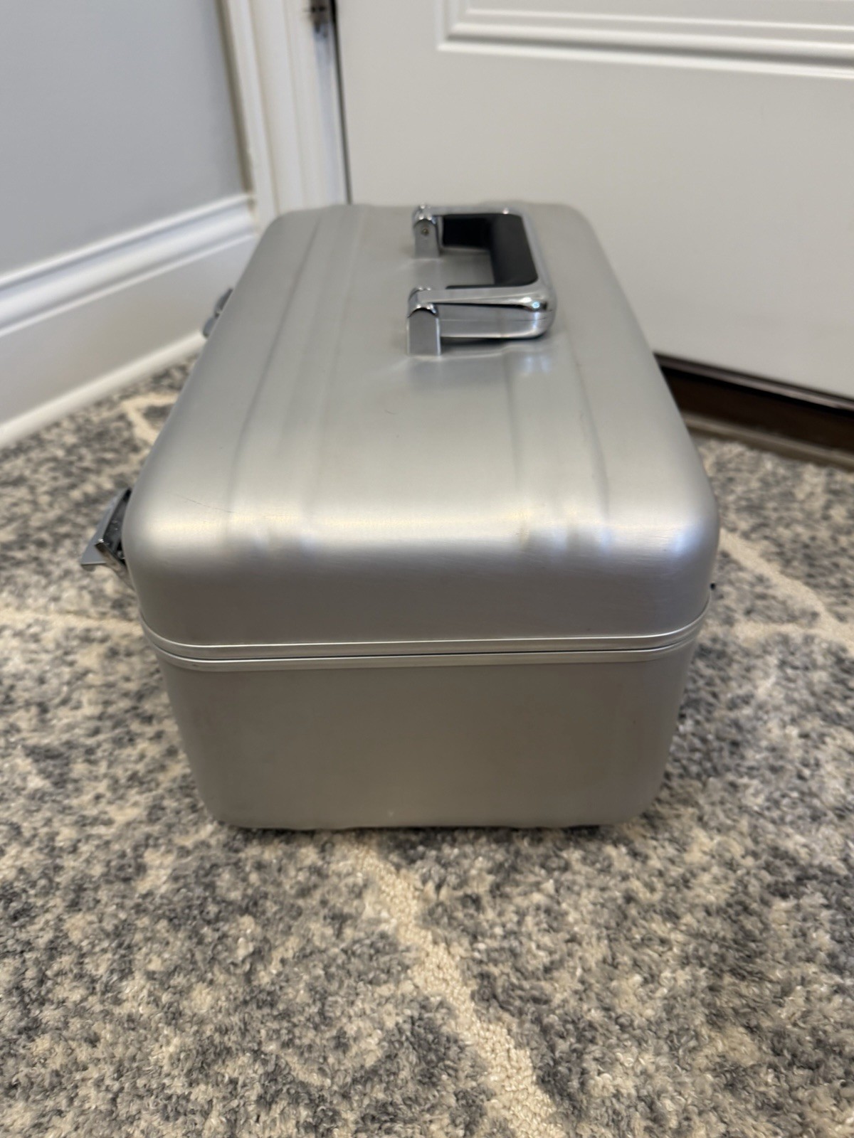 Zero Halliburton Vintage Luggage Train Flight Case Silver NOS New Old Stock