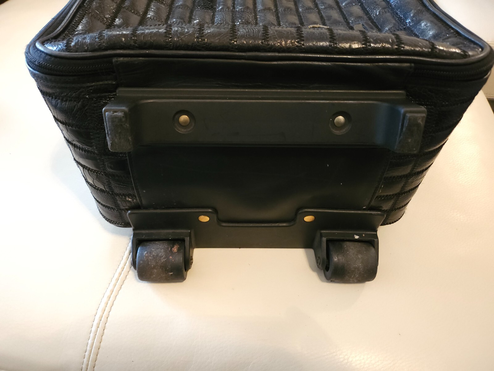 Slick Exotica Patchwork Exotic Skin Unisex – Men’s Carry-on Bag Case Black