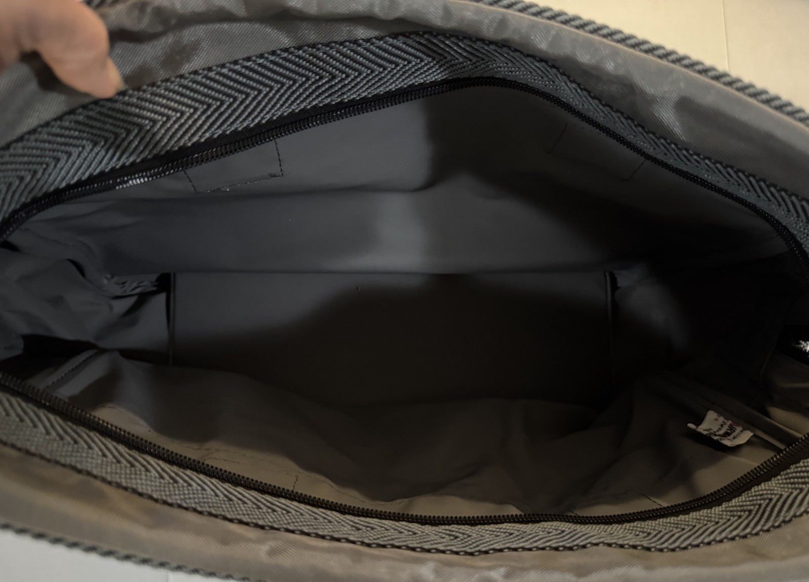 Vintage Oleg Cassini Gray Travel Carry-On, Overnight Bag By Airway industries