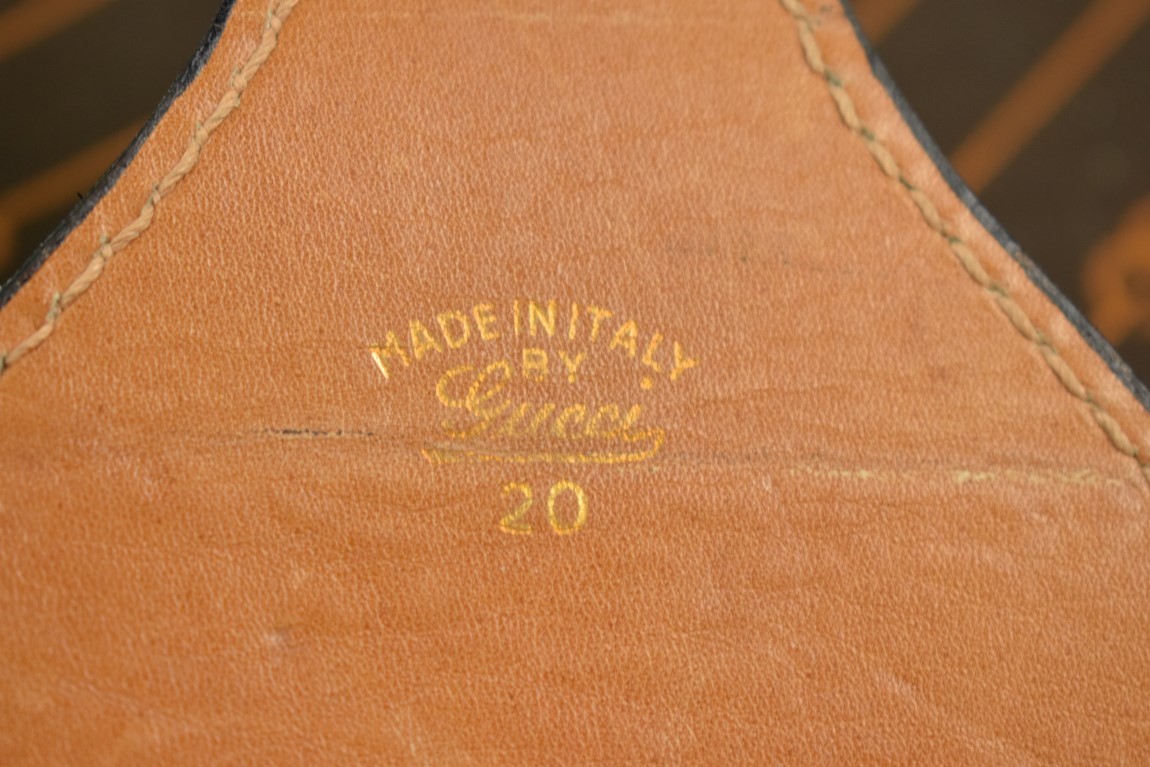 “Gucci Of Italy Canvas c1970s Suitcase”