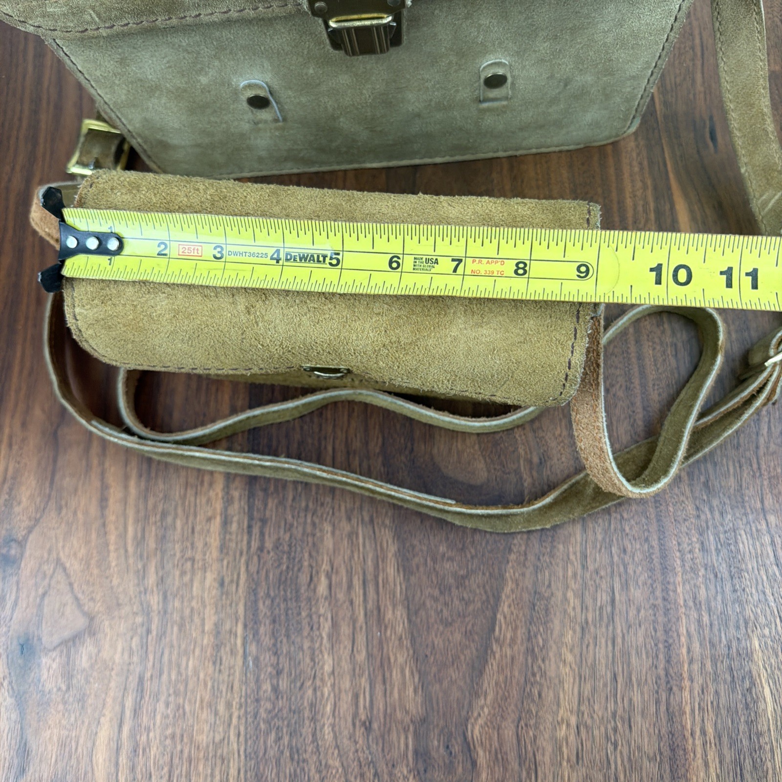 VTG 60s NOMAD Suede Leather Brown Luggage Train Case Green Velvet Lining 2 in 1