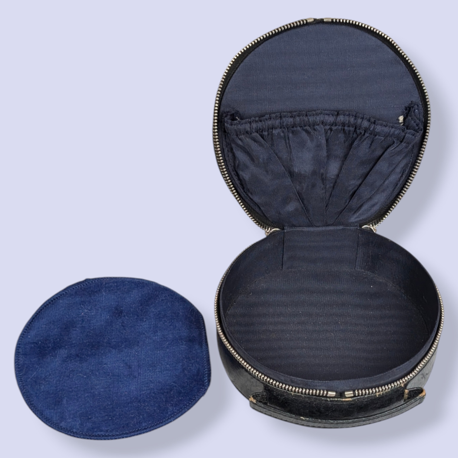 Vintage 50s/60s German Round Vanity Travel Case