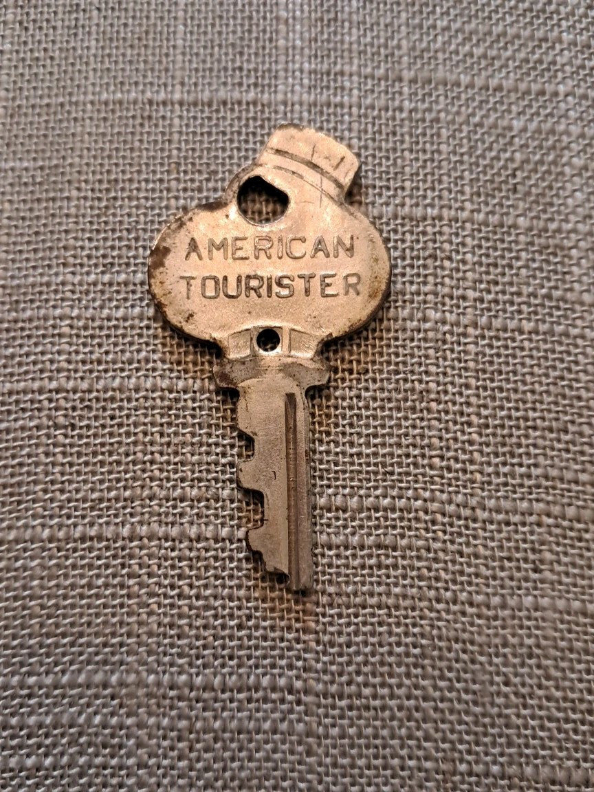 Vintage AMERICAN TOURISTER Midcentury Luggage KEY Stylized Bellhop Hat