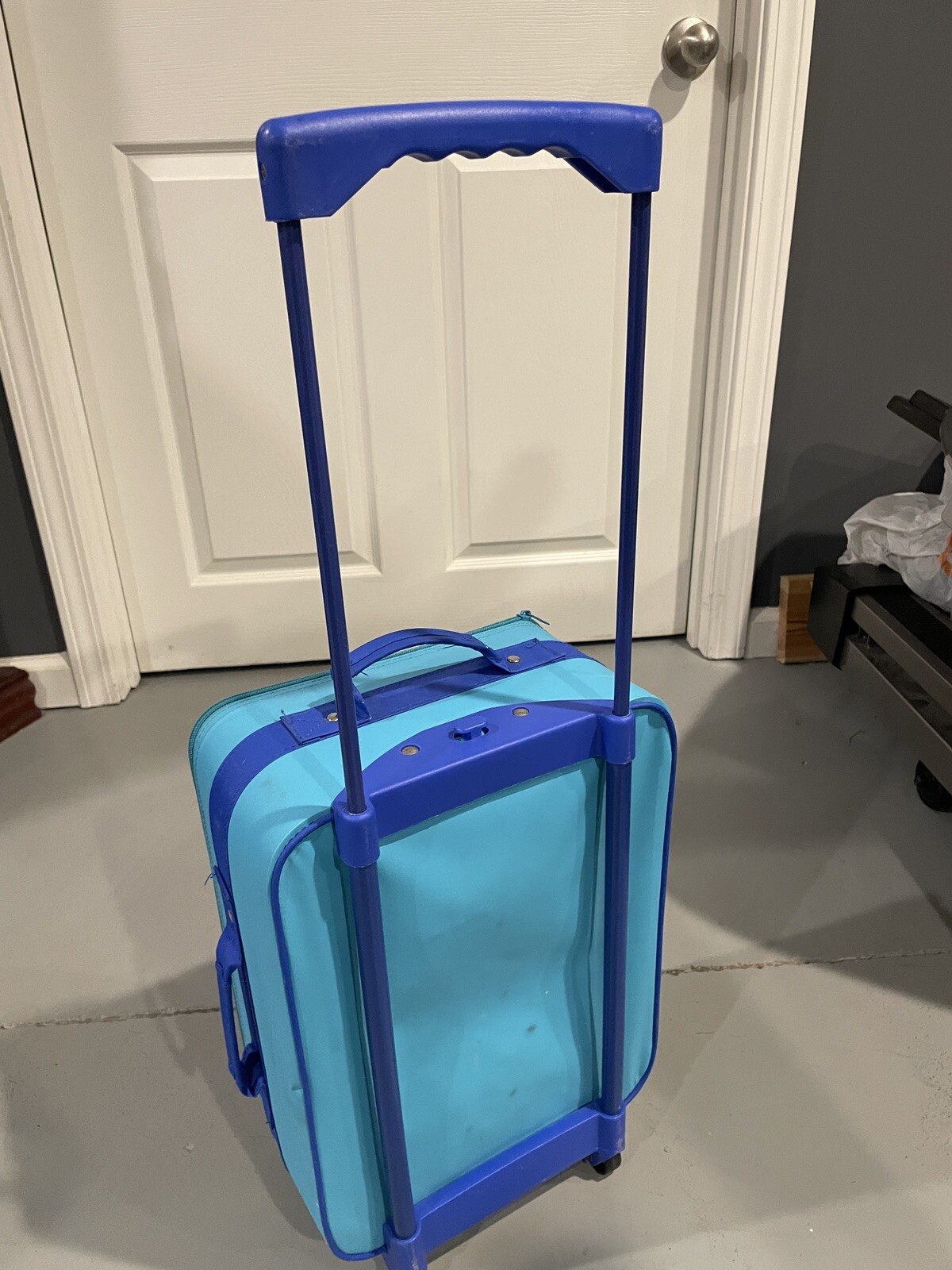 Rare Vintage 90’s Pyramid Disney The Little Mermaid 16” Rolling Luggage Suitcase