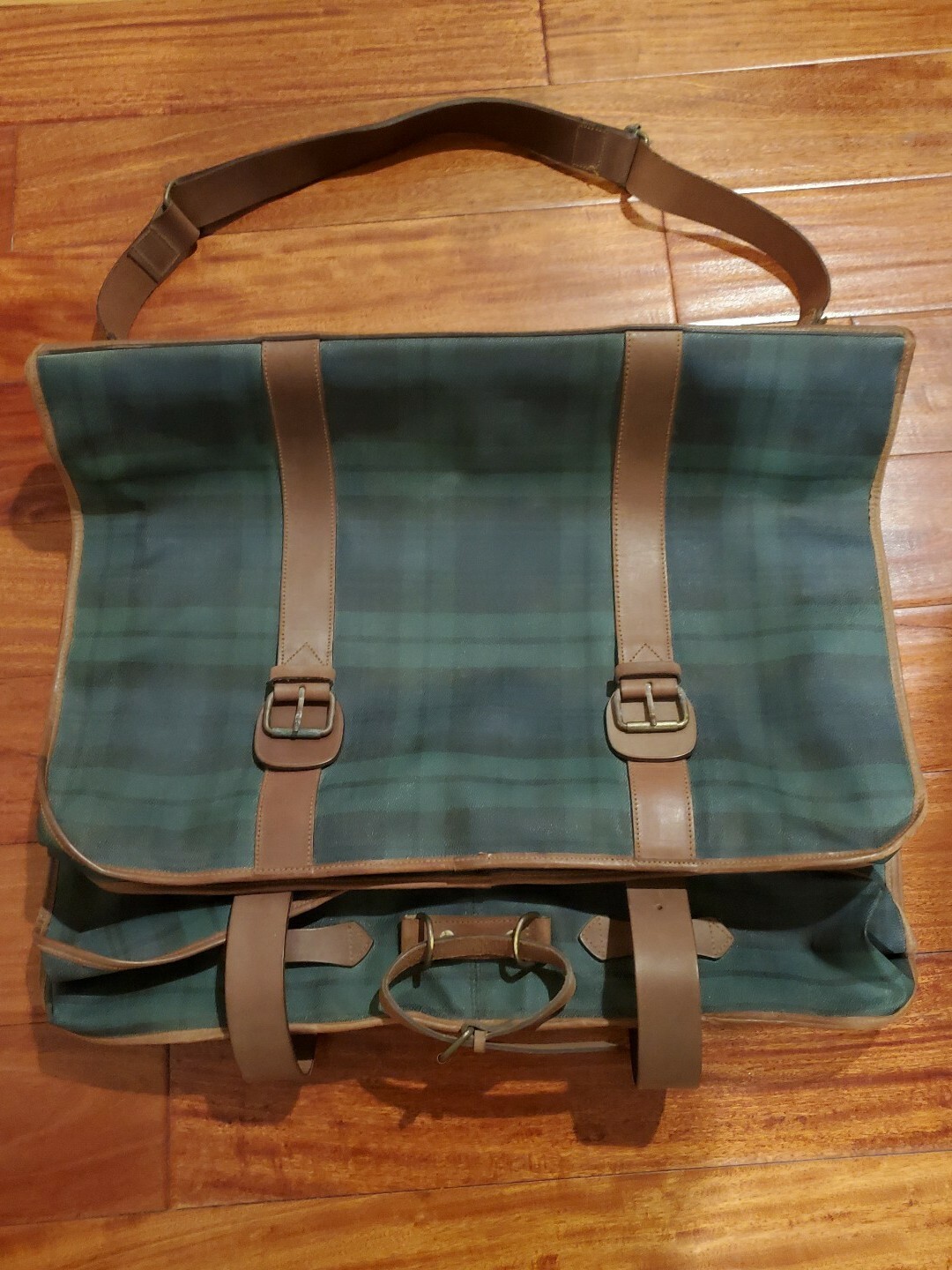 Polo Ralph Lauren Vintage Rare Duffle Signature Garment Bag Travel Carry-On Bag