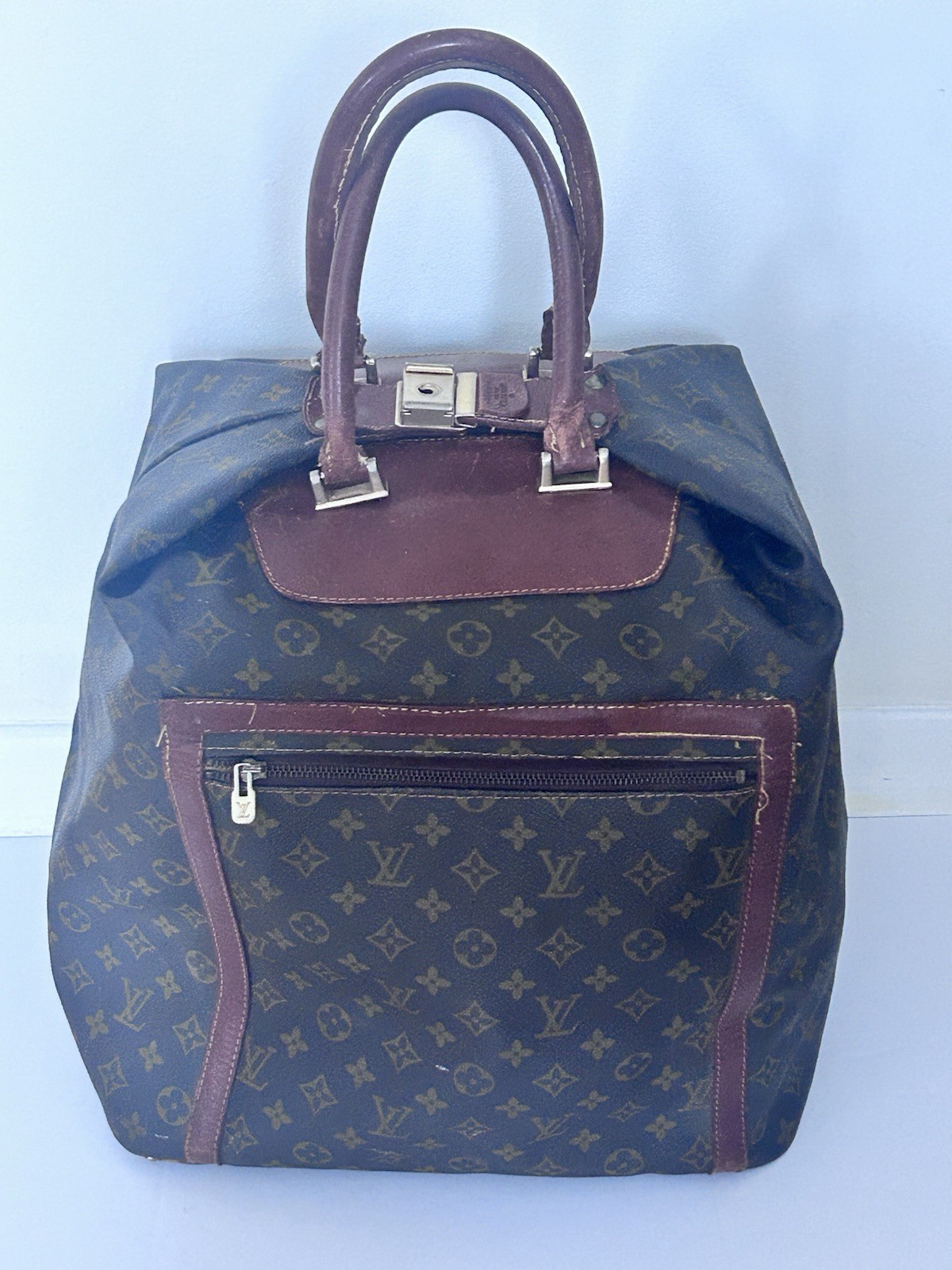 Vtg Louis Vuitton Monogram Steamer Weekend Carry On Bag Cruiser Old Money# 8958