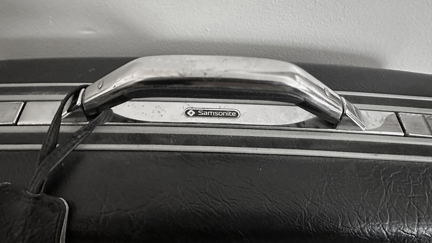 Vintage Samsonite Silhouette II Suitcase Retro 60s 70s Hard Shell Luggage Prop
