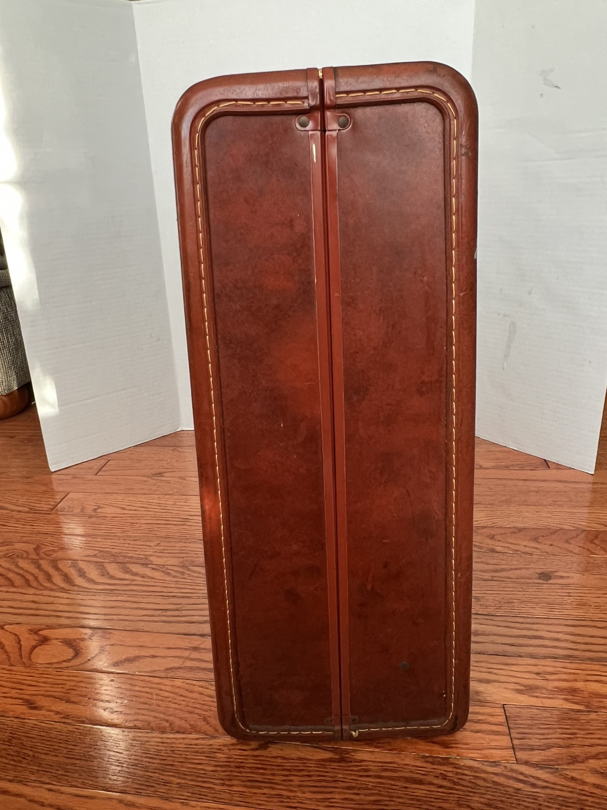 VTG 50s Samsonite Streamlite 24”Suitcase Hardcase Disney Vegas Decal Airline Tag