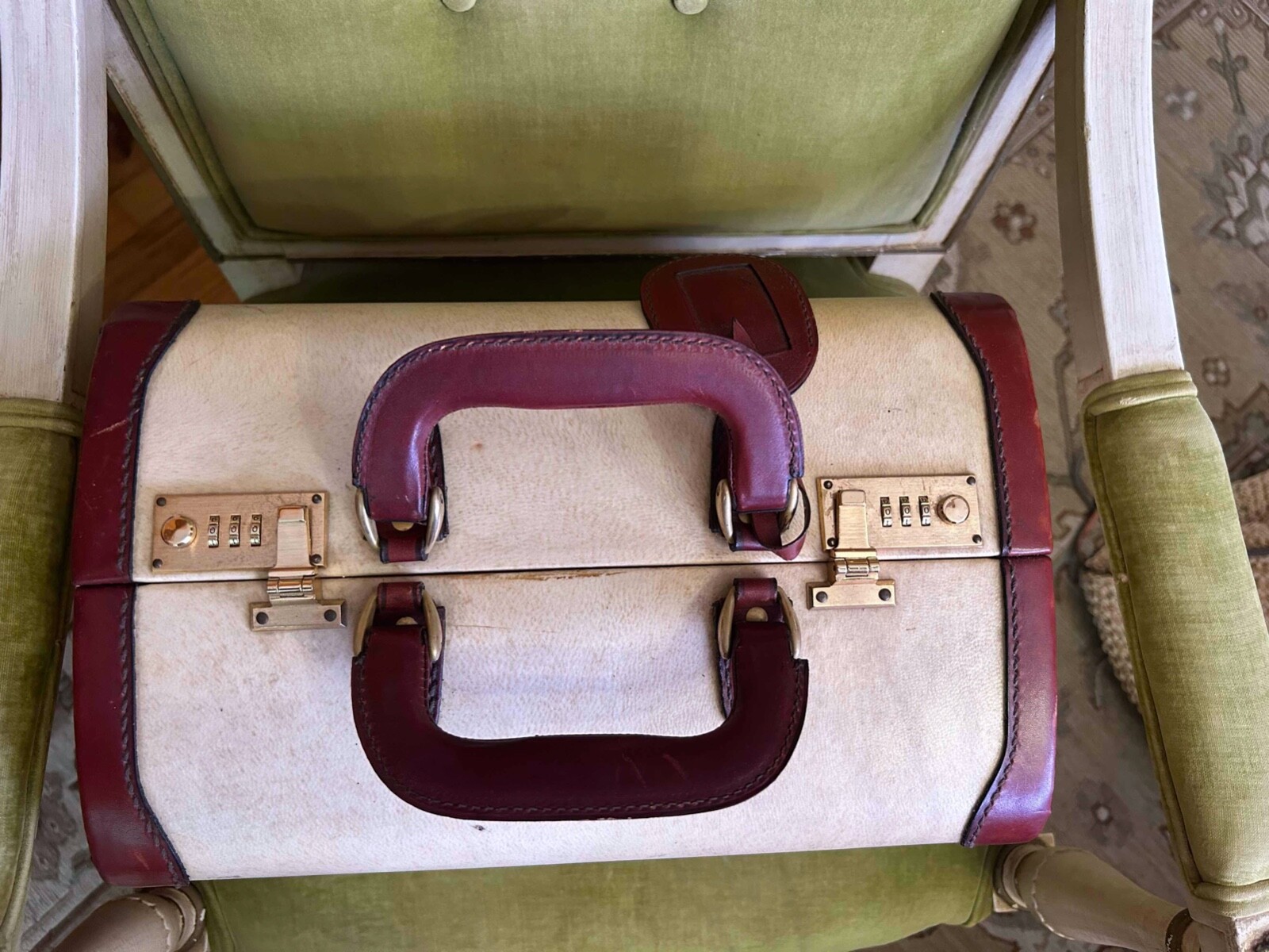 Vintage Bottega Veneta Travel Train Cosmetic Case All Leather