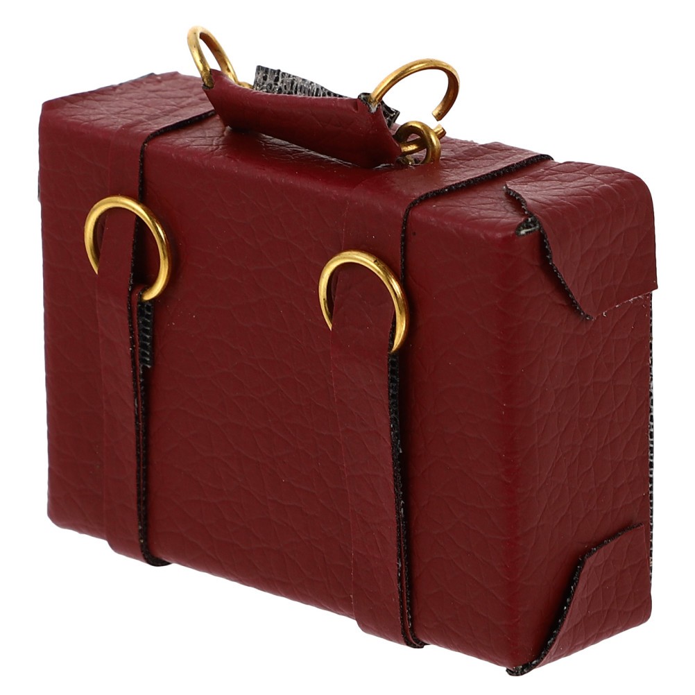 1pc Miniature Luggage Vintage Luggage Bag Mini House Decoration