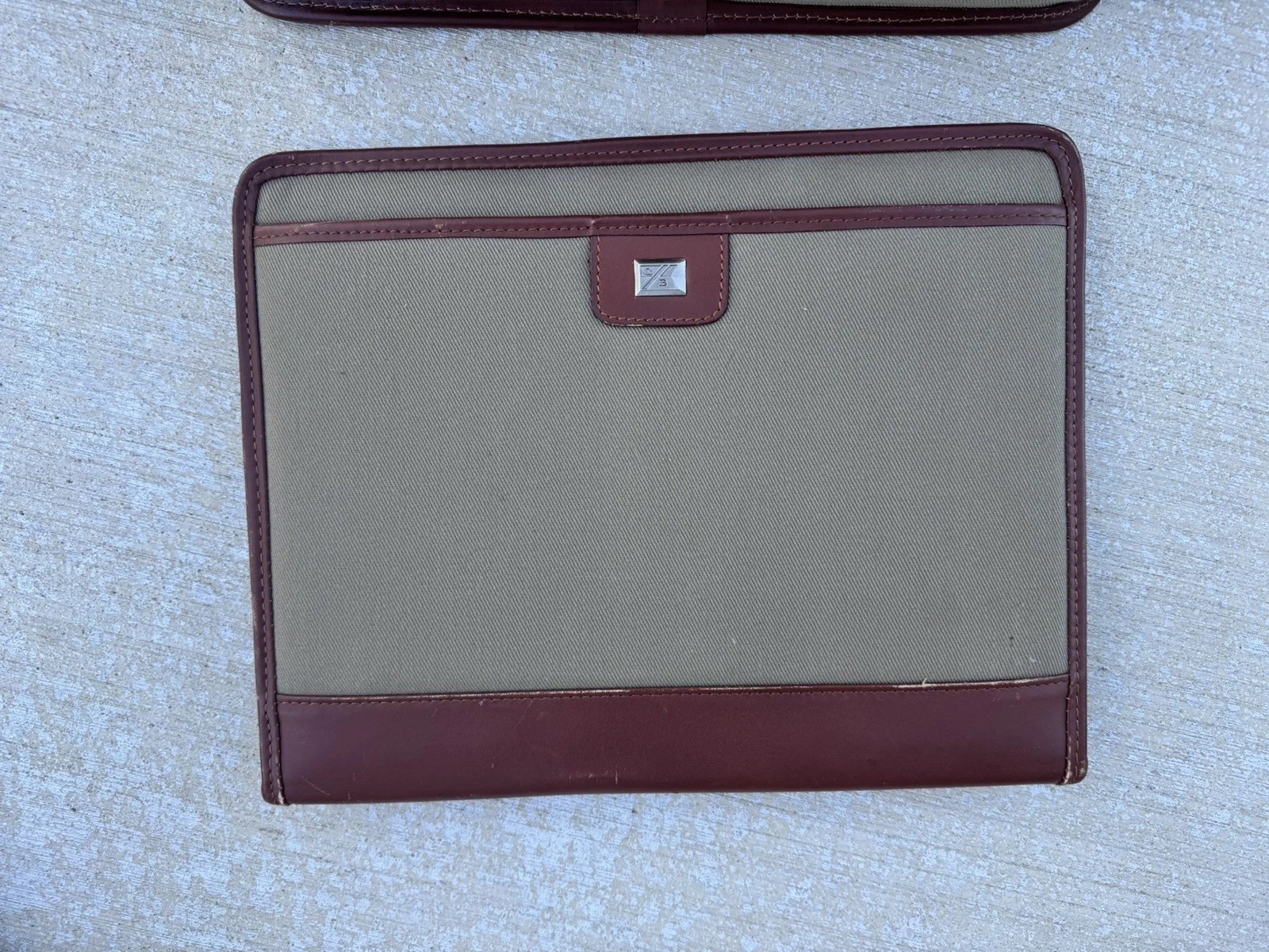 Vintage Cutter Buck Executive 3 Piece Briefcase & Weekender Duffel Bag Canvas