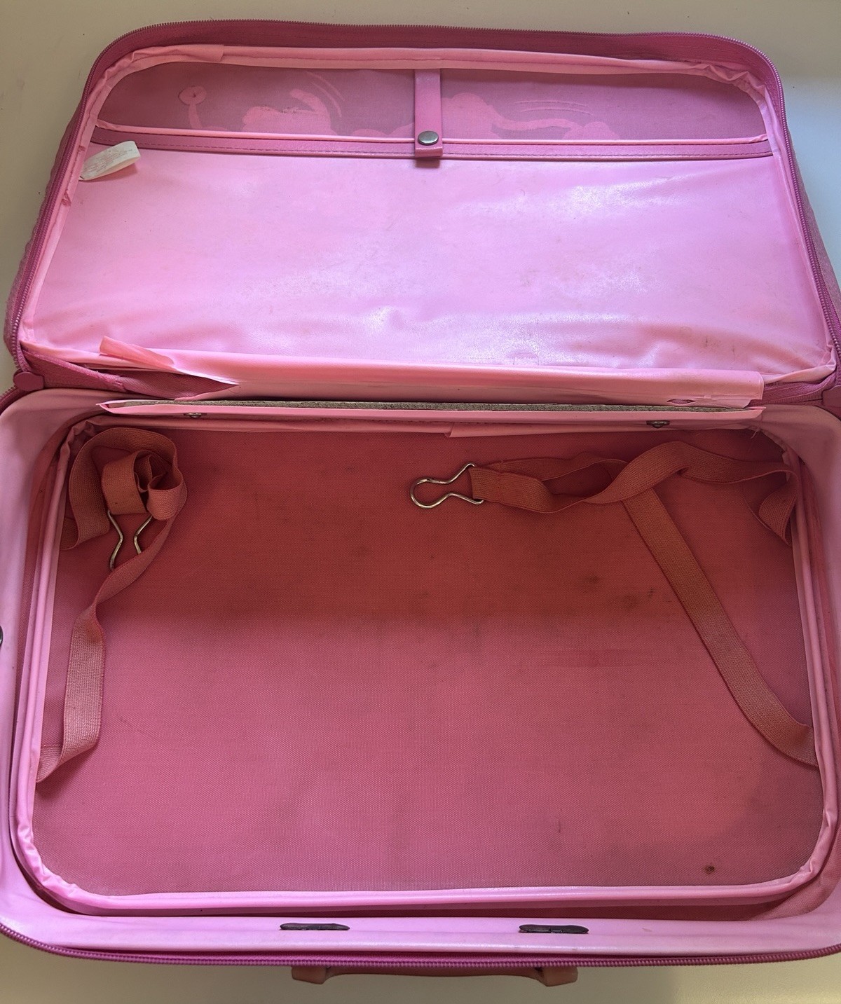 Popples On The Go Suitcase 1986 Vintage Pink Travel Bag Good Zipper