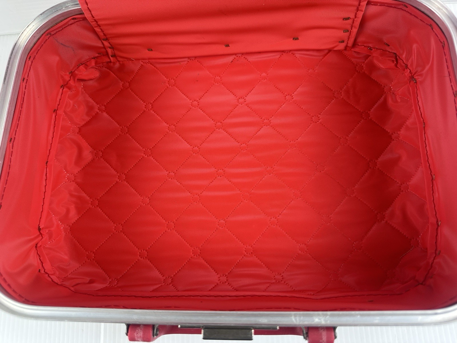 Vintage Red Kids Suitcase I Love Grandma Retro 80s Travel Carry On Case