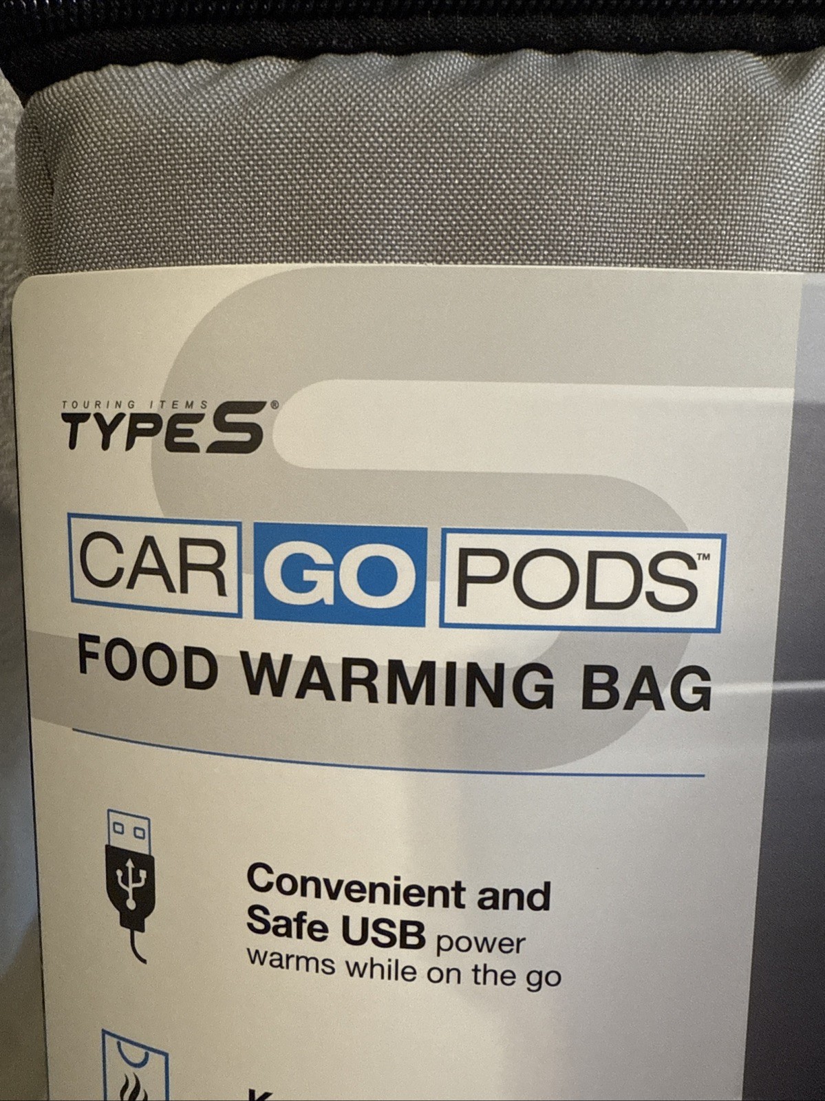 Car Go Pods USB Travel Portable Foldable Food Warming Bag Lunch Box Delivery