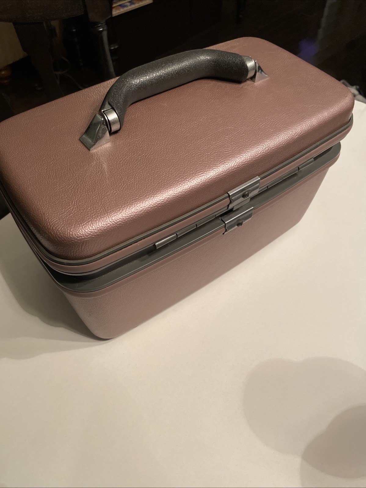 Vintage 1987 Samsonite Silhouette 4 Train Case Makeup Cosmetic Case With Tray.