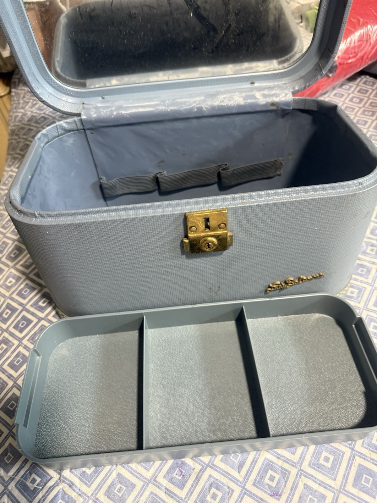 Authentic Vintage Lady Baltimore Vanity Case, Complete w/tray and keys!!