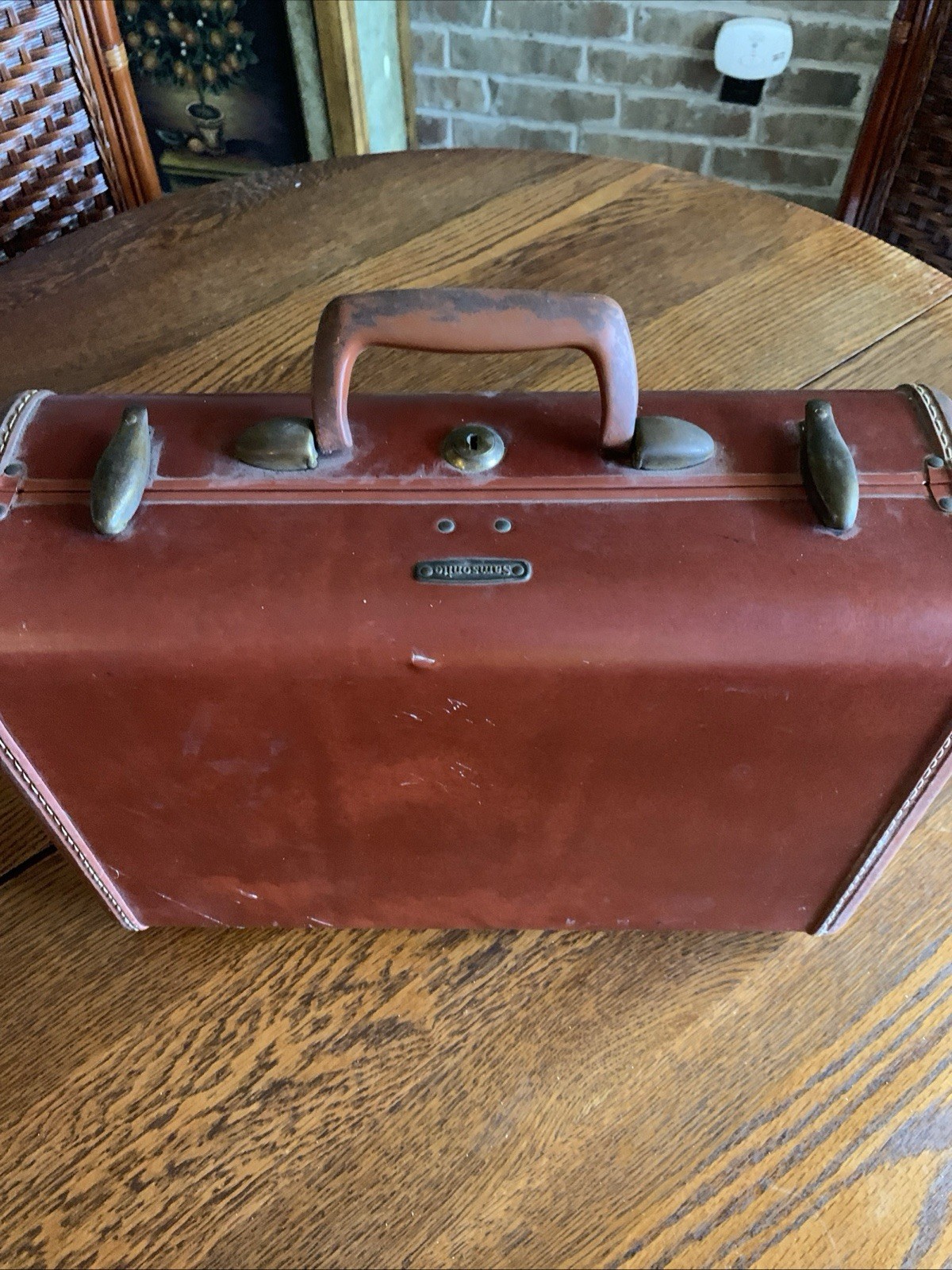 Samsonite 1950s Vintage Suitcase 15 X 10″ X 6″ No Key
