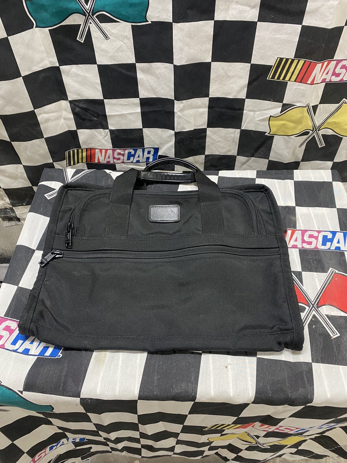 TUMI 207D3 Slim Briefcase – Black Ballistic Nylon – Laptop Business Bag