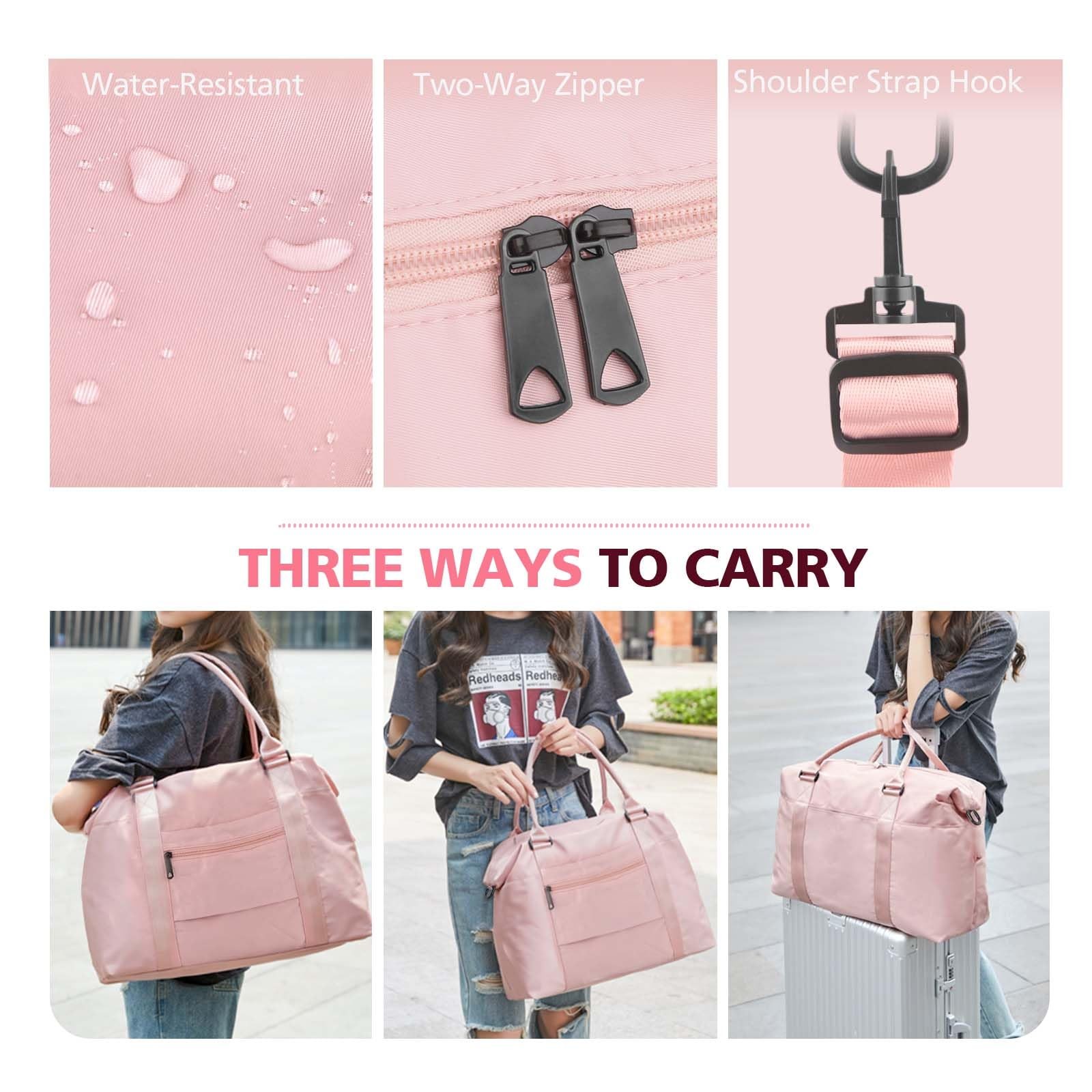 Topbag Travel Duffle Bag Waterproof Weekender Carry On Tote Bags For Women