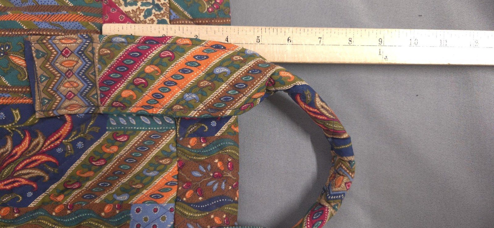 Vtg Vera Bradley Garment Bag Quilted Cotton Patchwork Travel Luggage USA 47×24