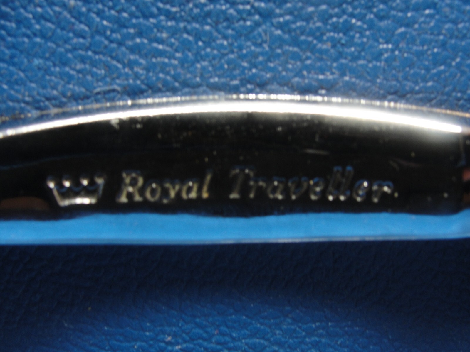 VINTAGE SAMSONITE ROYAL TRAVELLER MEDALIST BLUE MAKEUP TRAIN CASE TRAY & MIRROR