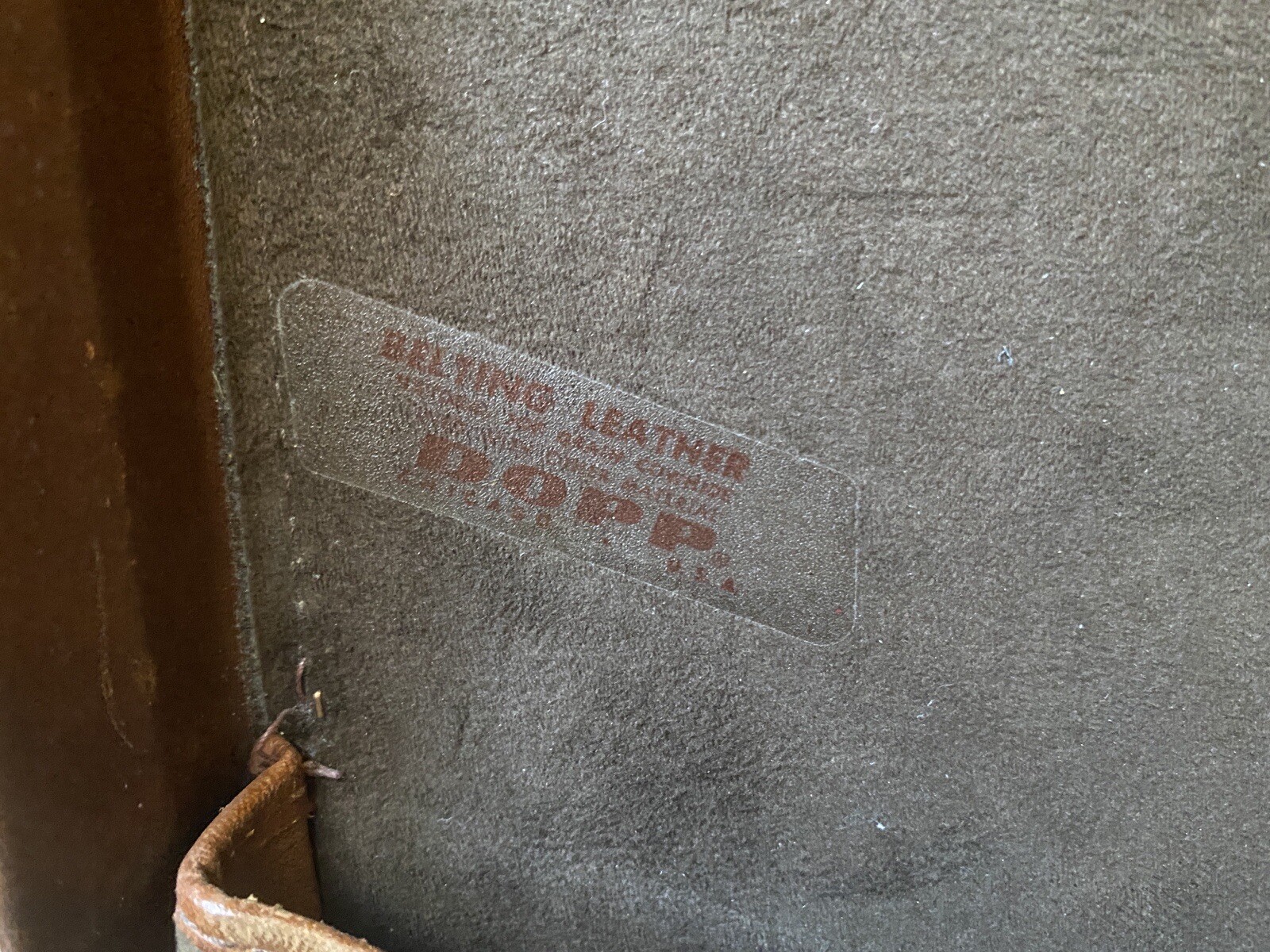 Mid-Century Dopp Belt Leather Briefcase