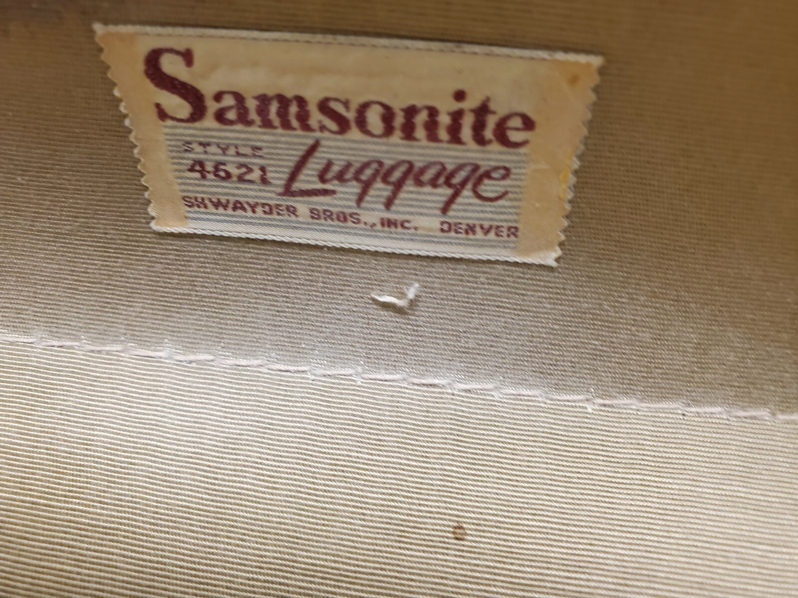 Vintage Samsonite Luggage Hard Case Shwayder Brothers Medium Suitcase