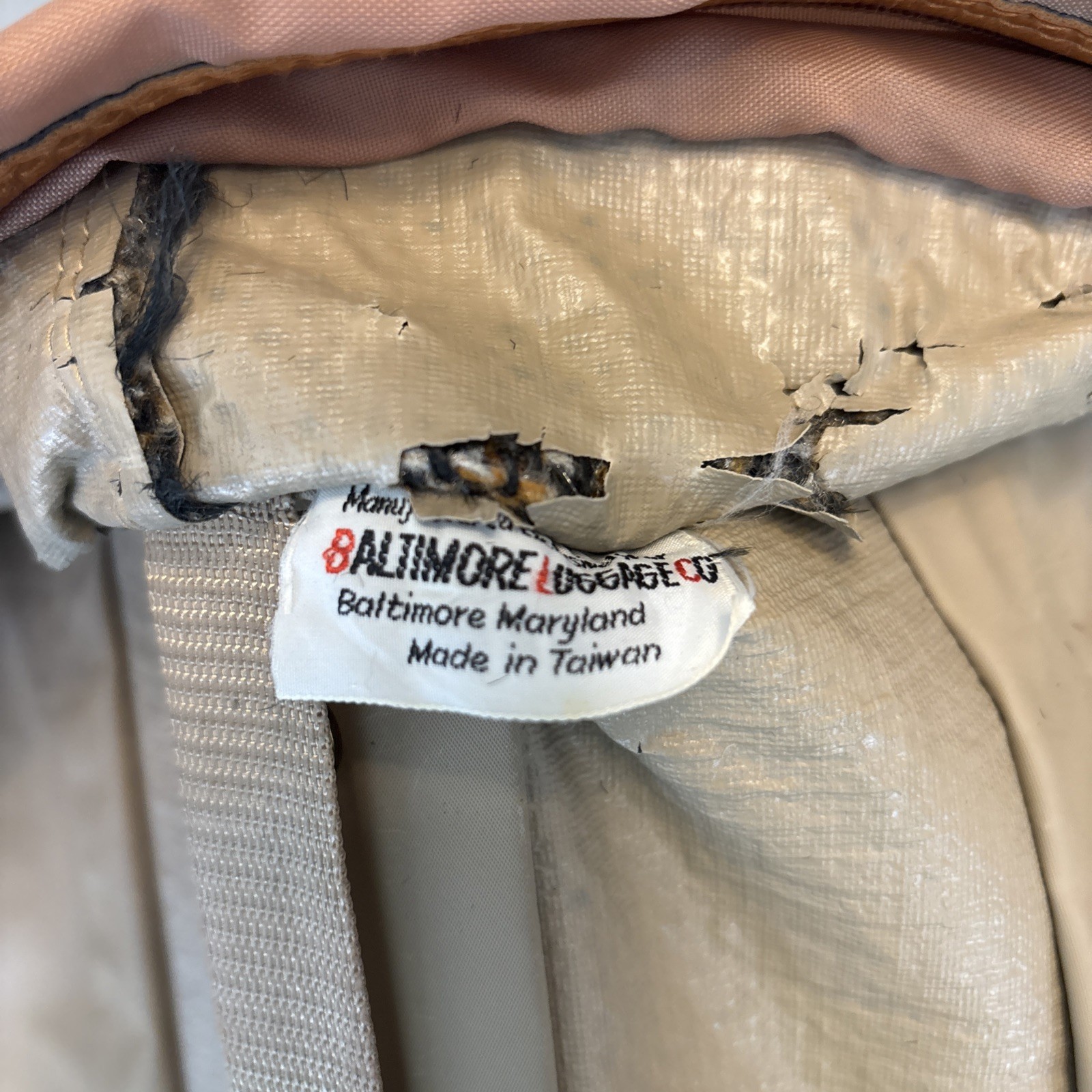 Amelia Earhart Luggage 1994 VTG Tweed & Tan Leather Garment Bag 44 X 22 Rare
