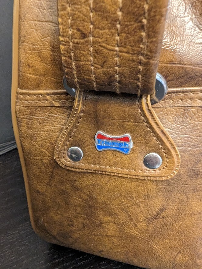 Vintage American Luggage Tourister Triumph Carry On Travel Bag Luggage Brown Tan