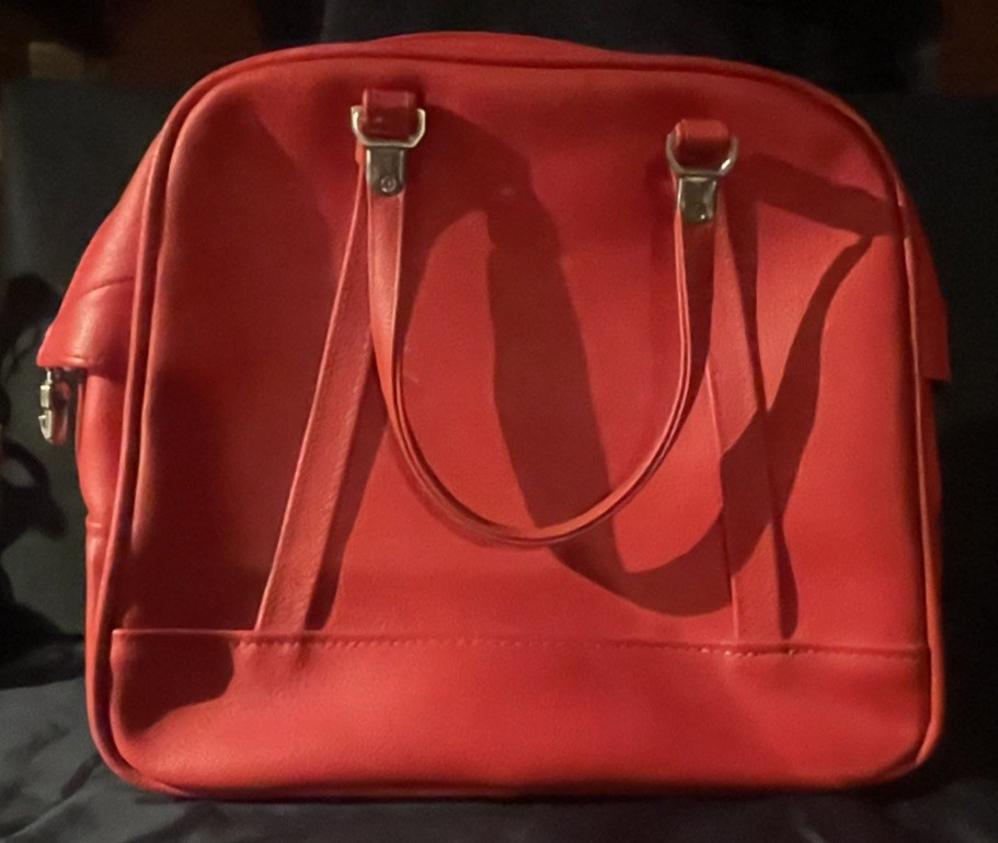 Vintage American Tourister Handbag Carry On Luggage Red Medium