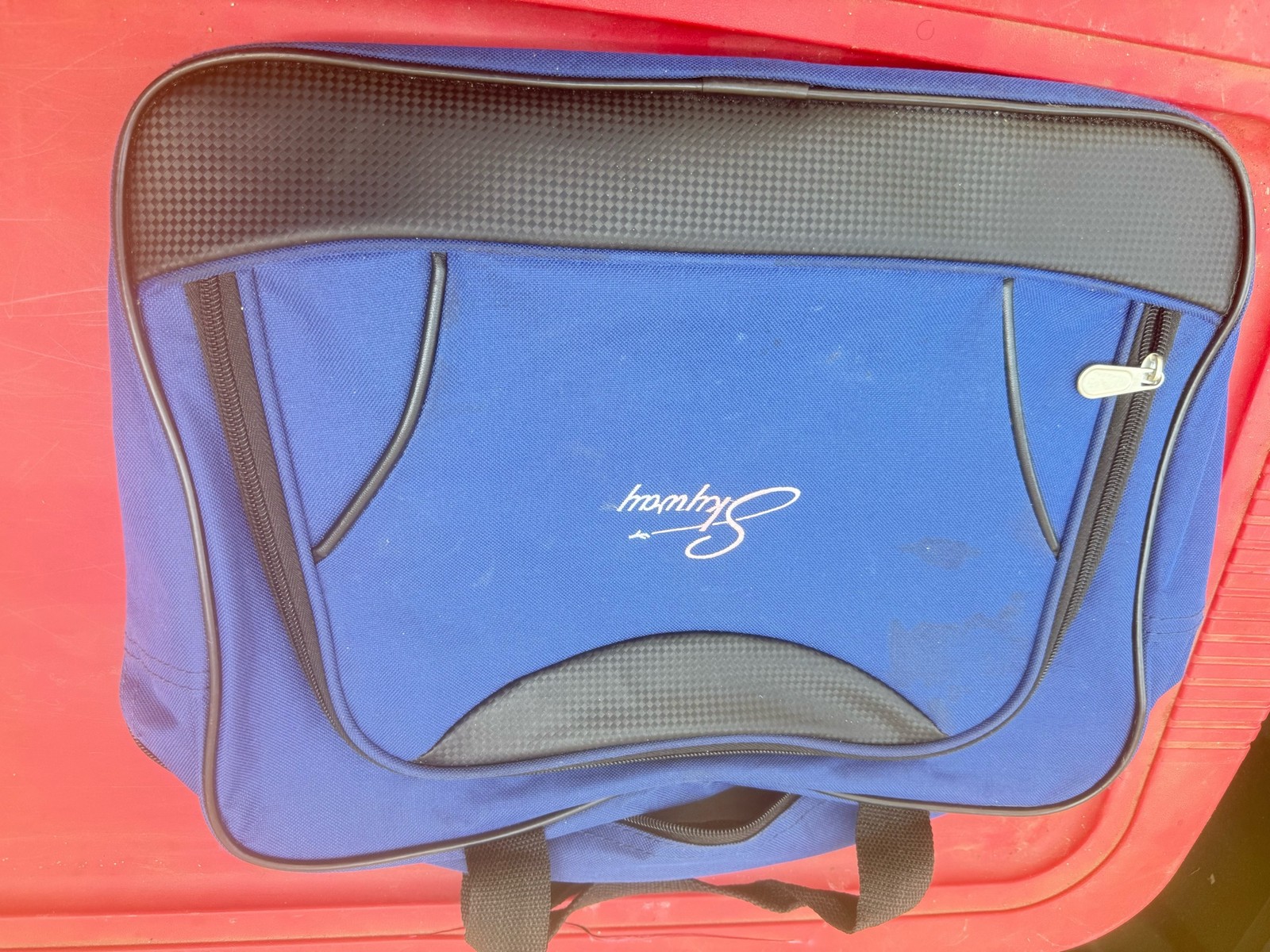 Skyway Blue Nylon Travel Duffel Bag Carry On Shoulder Tote Luggage