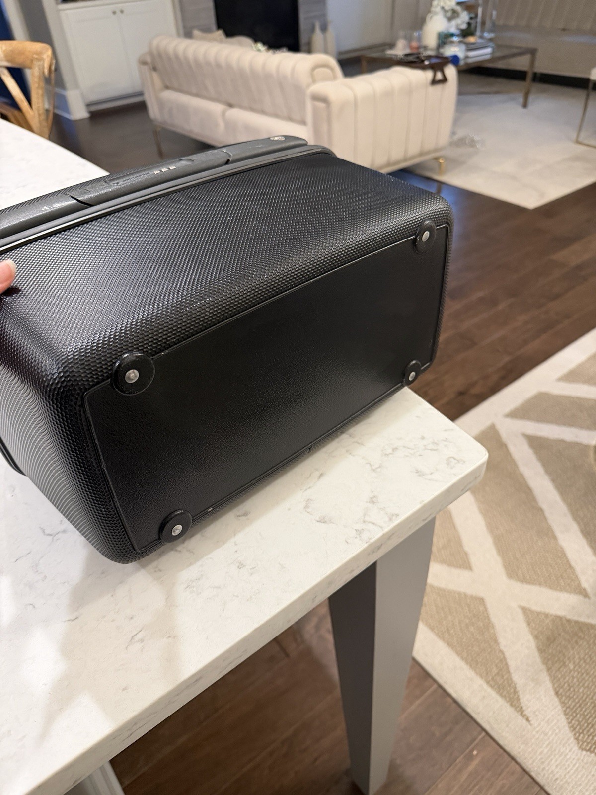 Samsonite 90’s Black Train Case Cosmetic Case, Mirror, & Combin. Lock