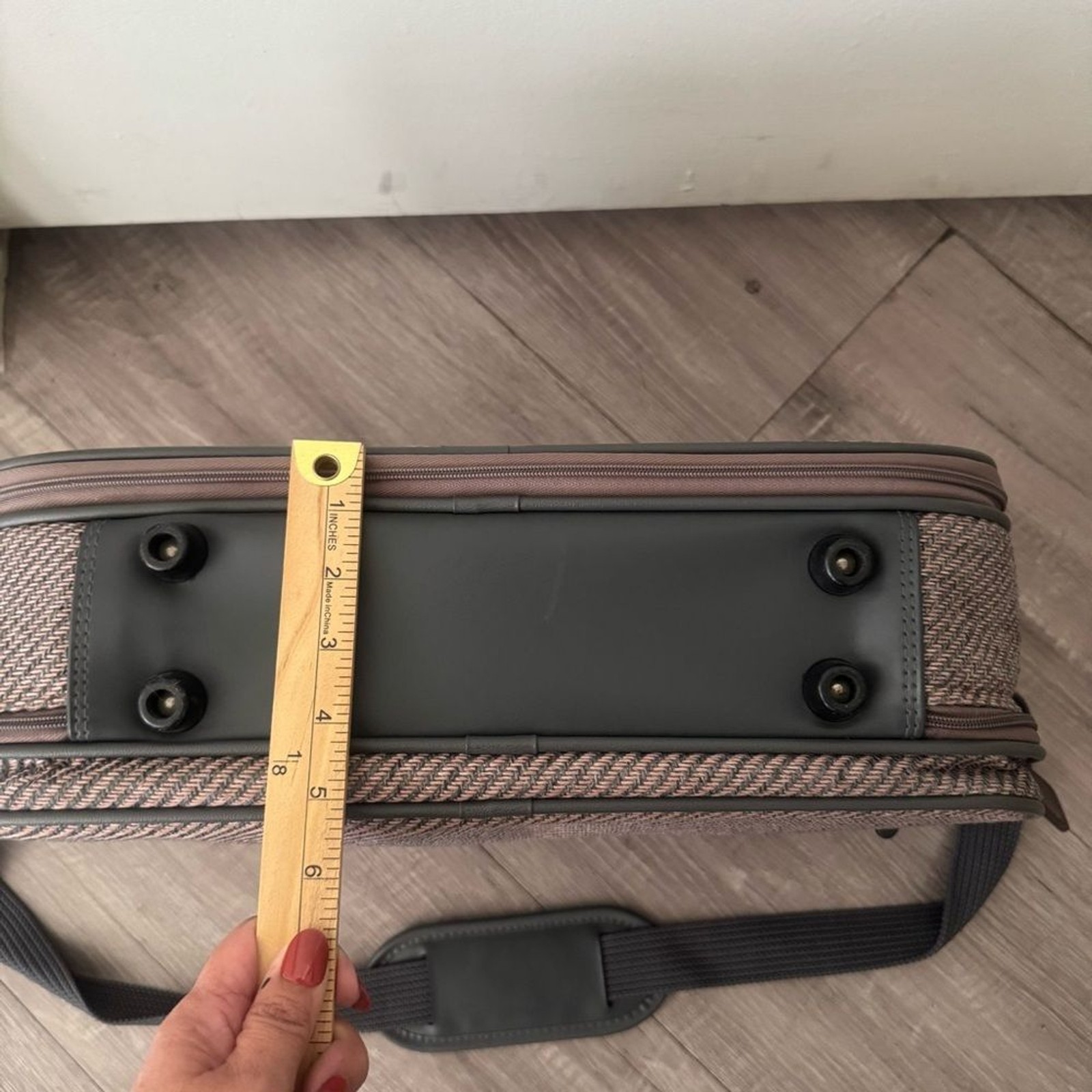 Samsonite Silhouette 4 Vintage Brown Tweed Carry-On Travel Bag 1987