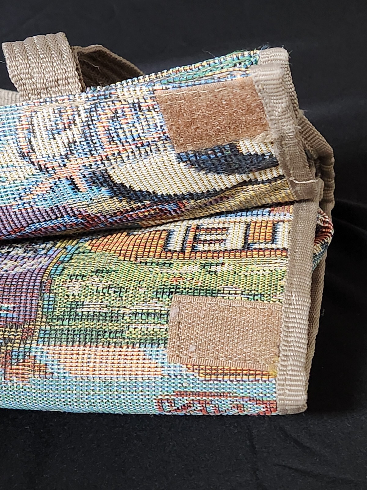 Vintage Pioneer Express Route 66 Motel Hot Rod Wheeled Tapestry Travel Bag