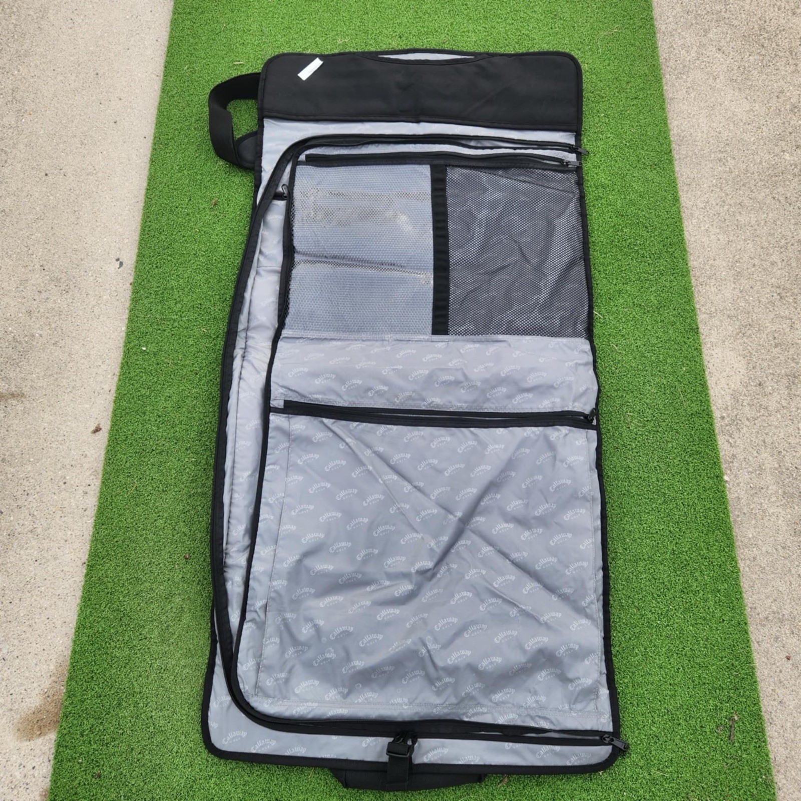 PEBBLE BEACH Embroidered Callaway Golf Folding Clothes Suit Travel Garment Bag