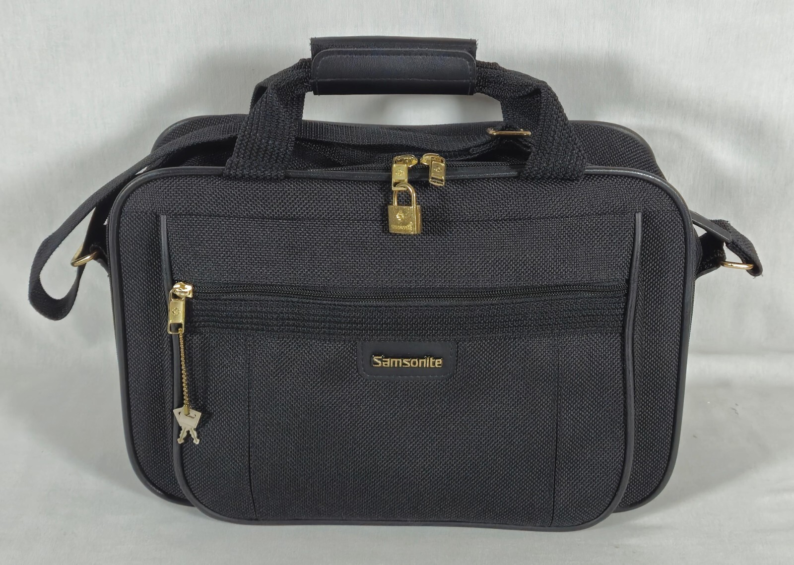 RARE! VINTAGE SAMSONITE ACCLAIM BRIEFCASE / LAPTOP / TOTE BAG WITH LOCK & KEYS