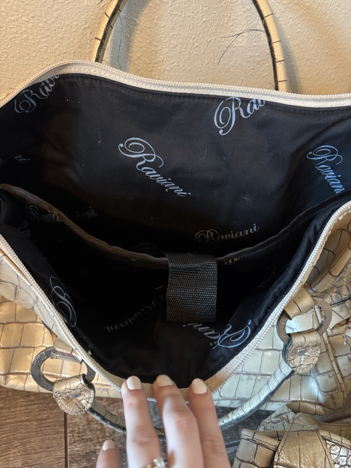 Vintage Raviani Travel SET with Cross Accent Sold Together Or Separate