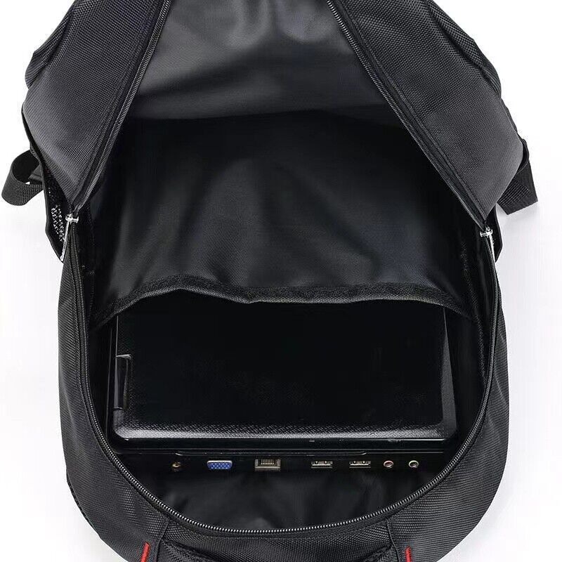 Men’s Nylon Black Backpack Waterproof Back Pack 15.6 Inch Laptop Mochila Bookbag