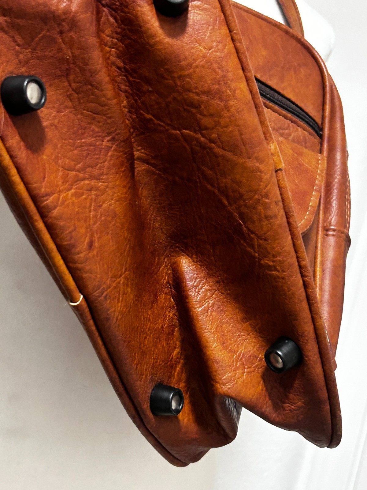 Samsonite Sonora II Vintage Womens Shoulder Messenger Bag Brown Vegan Leather
