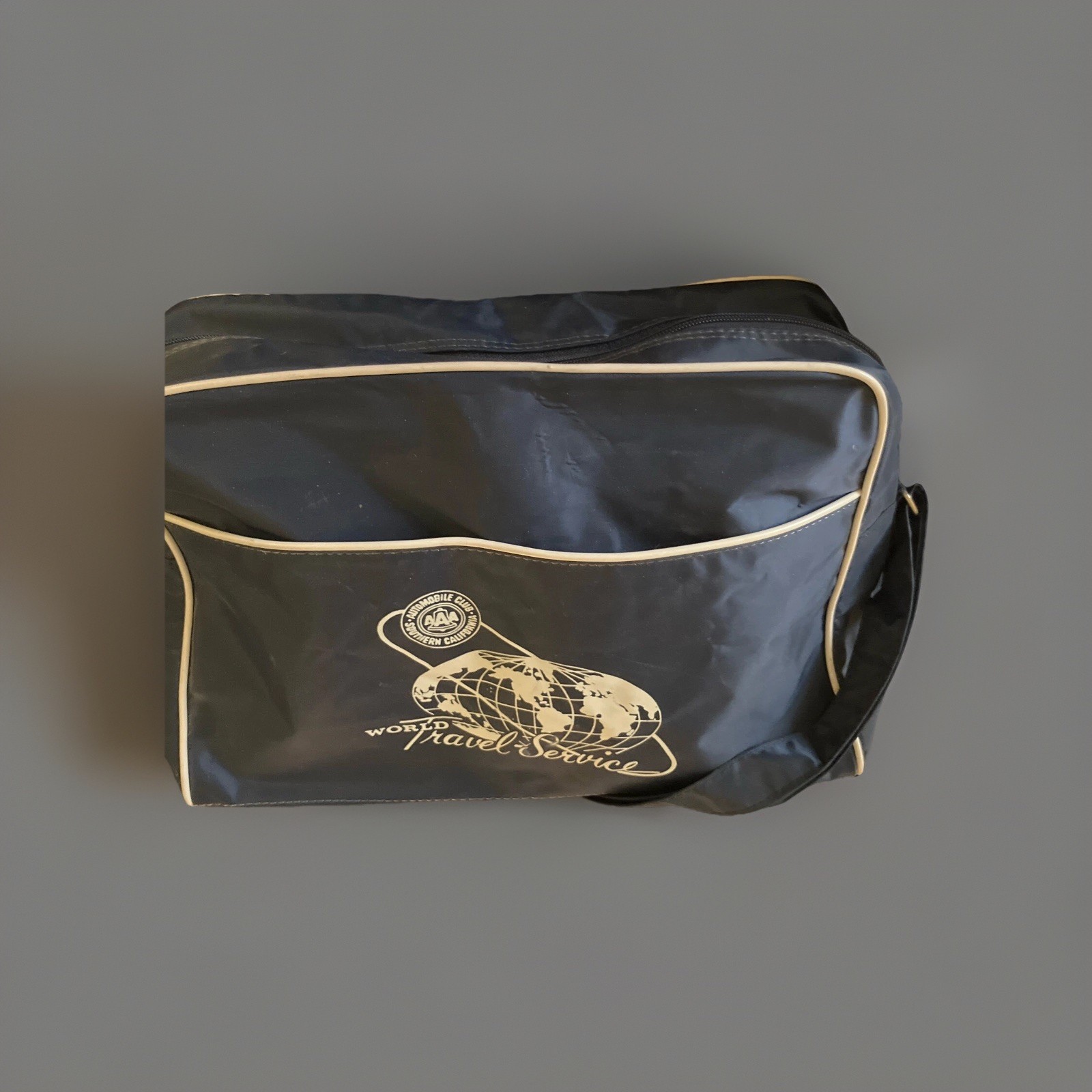 AAA Automobile Club Southern California Vinyl Tote Bag World Travel Agency Strap